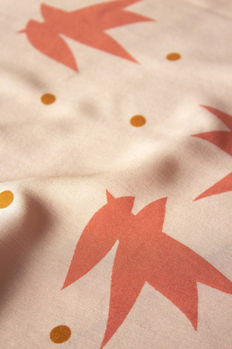 Églantine & Zoé - Streli in Nude Viscose Poplin Fabric