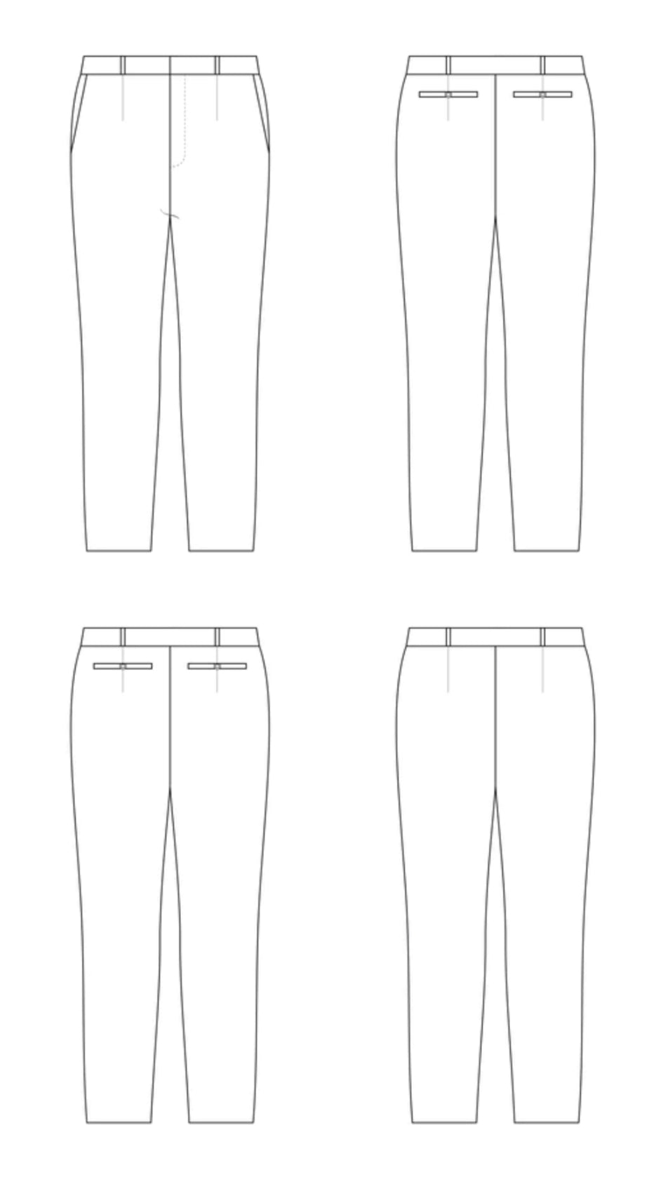 Cashmerette Meriam Trousers Sewing Pattern 0-16