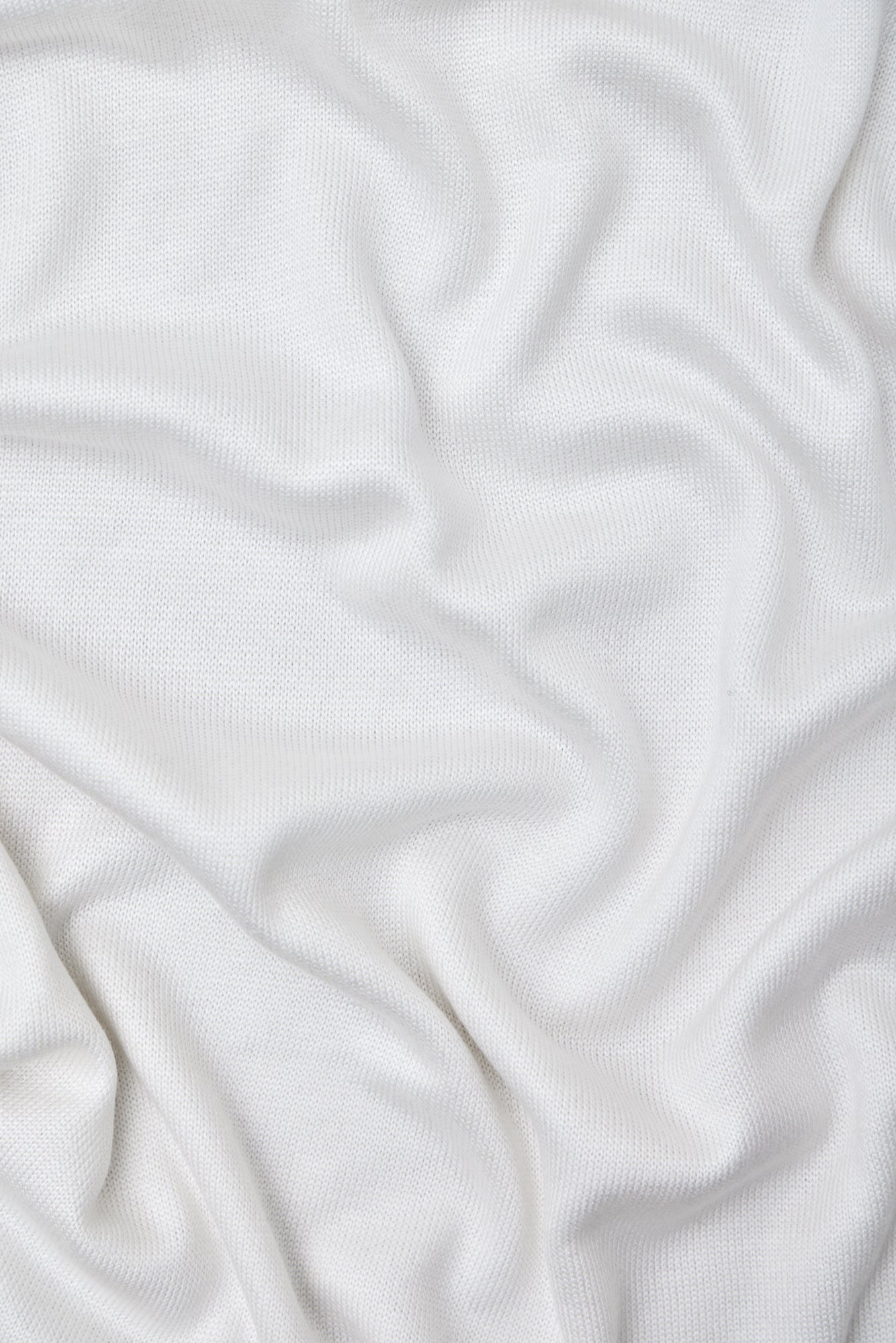 REMNANT 1.67 Metres - Meet MILK - Soft Lima Knit in Bright White