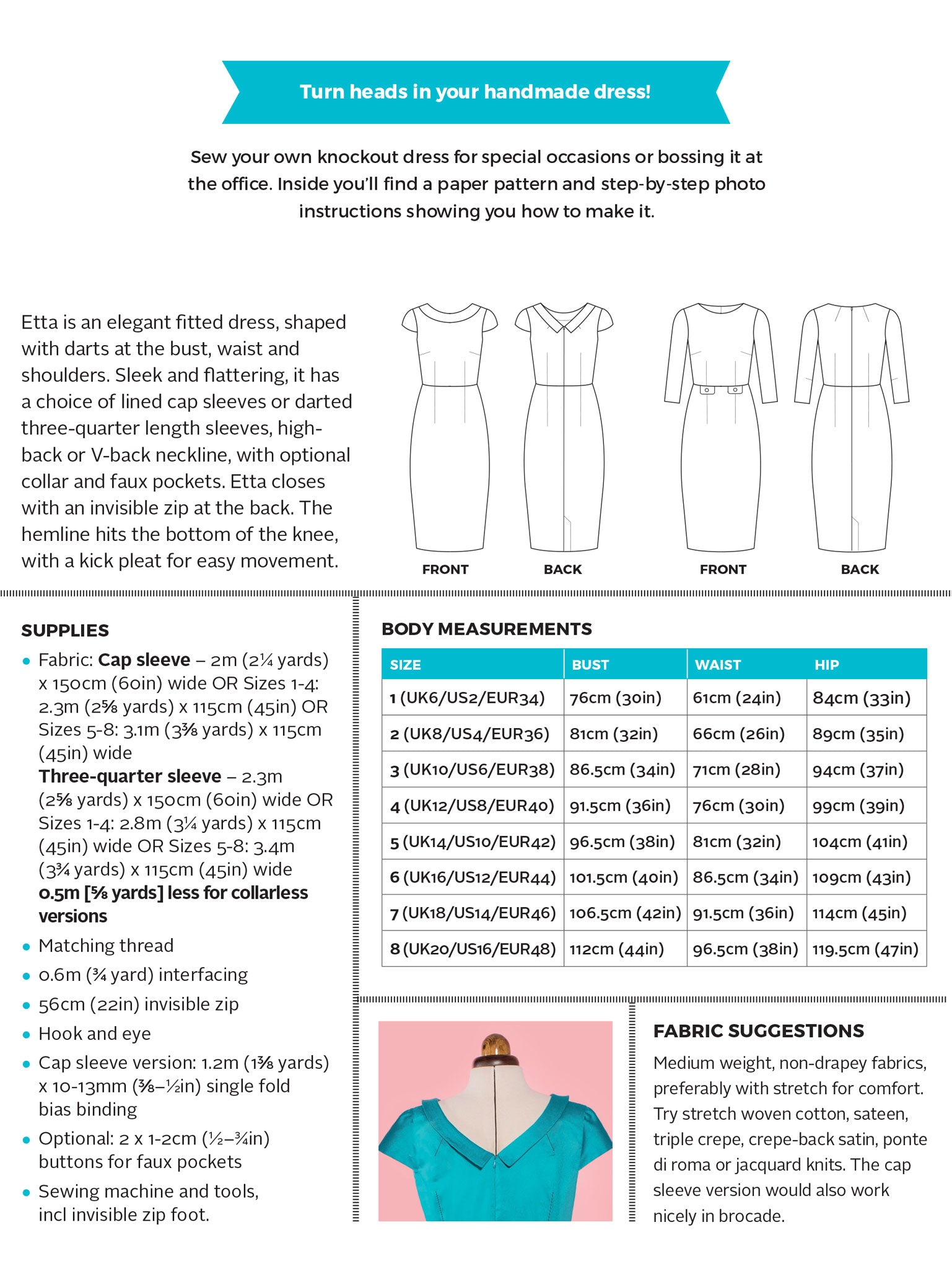 Tilly and the Buttons - Etta Dress Sewing Pattern