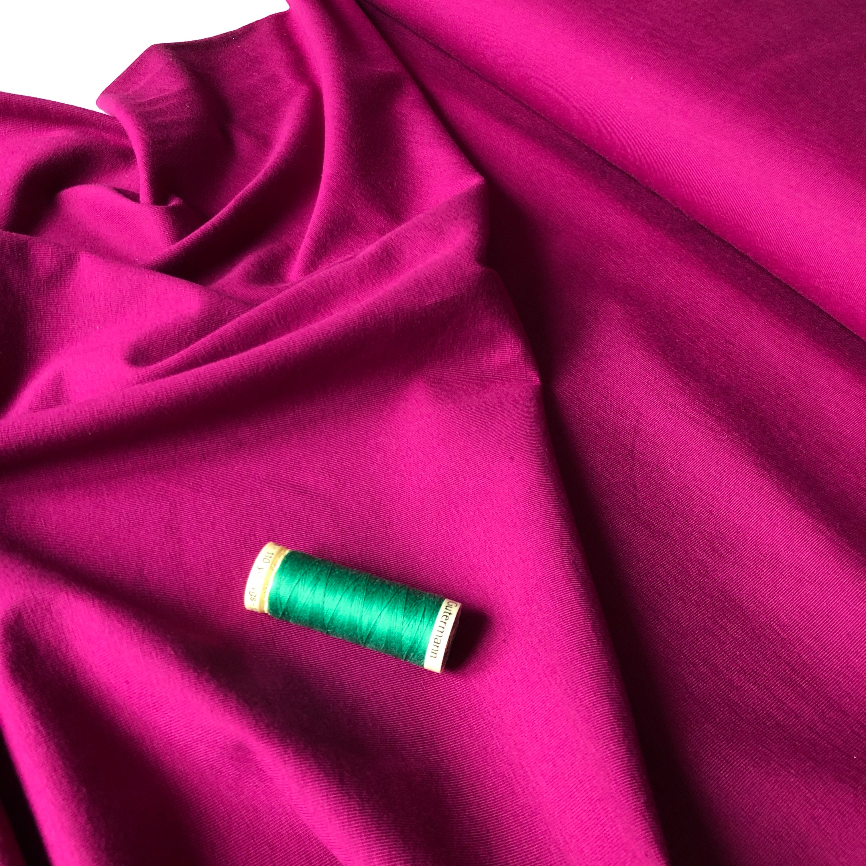 Essential Chic Magenta Cotton Jersey Fabric