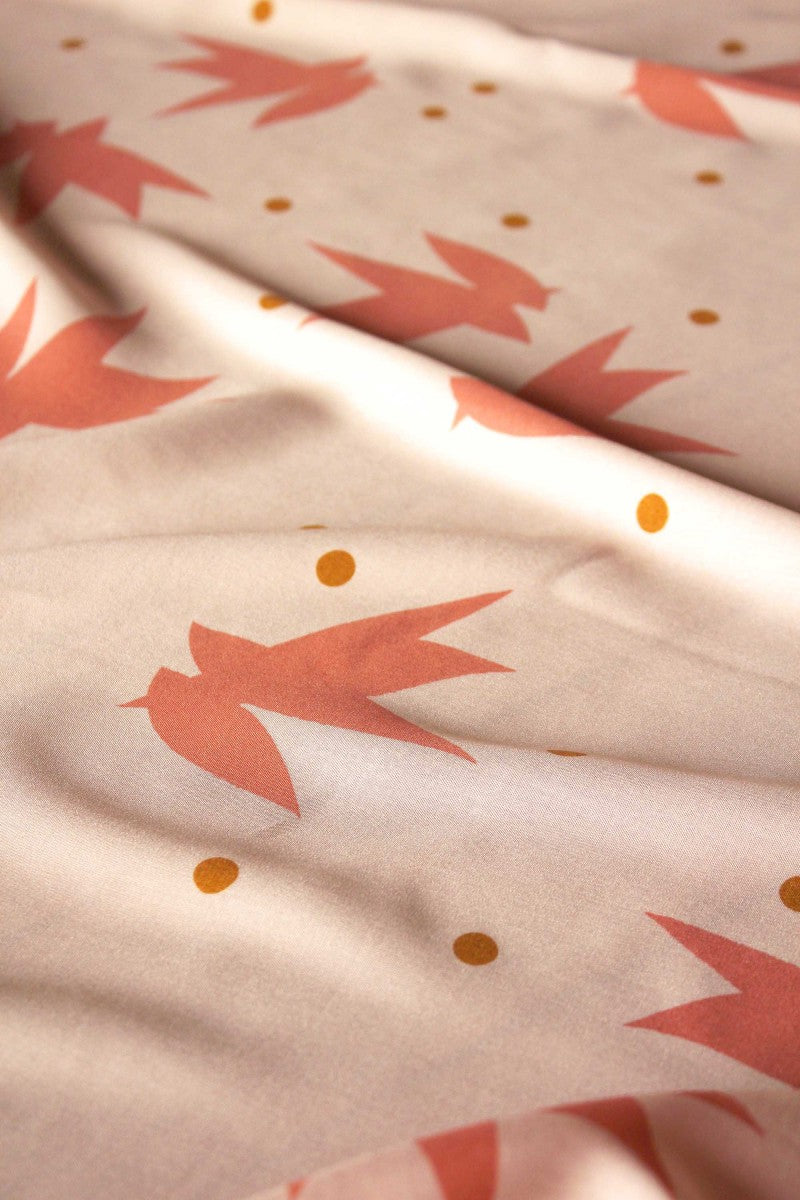 Églantine & Zoé - Streli in Nude Viscose Poplin Fabric
