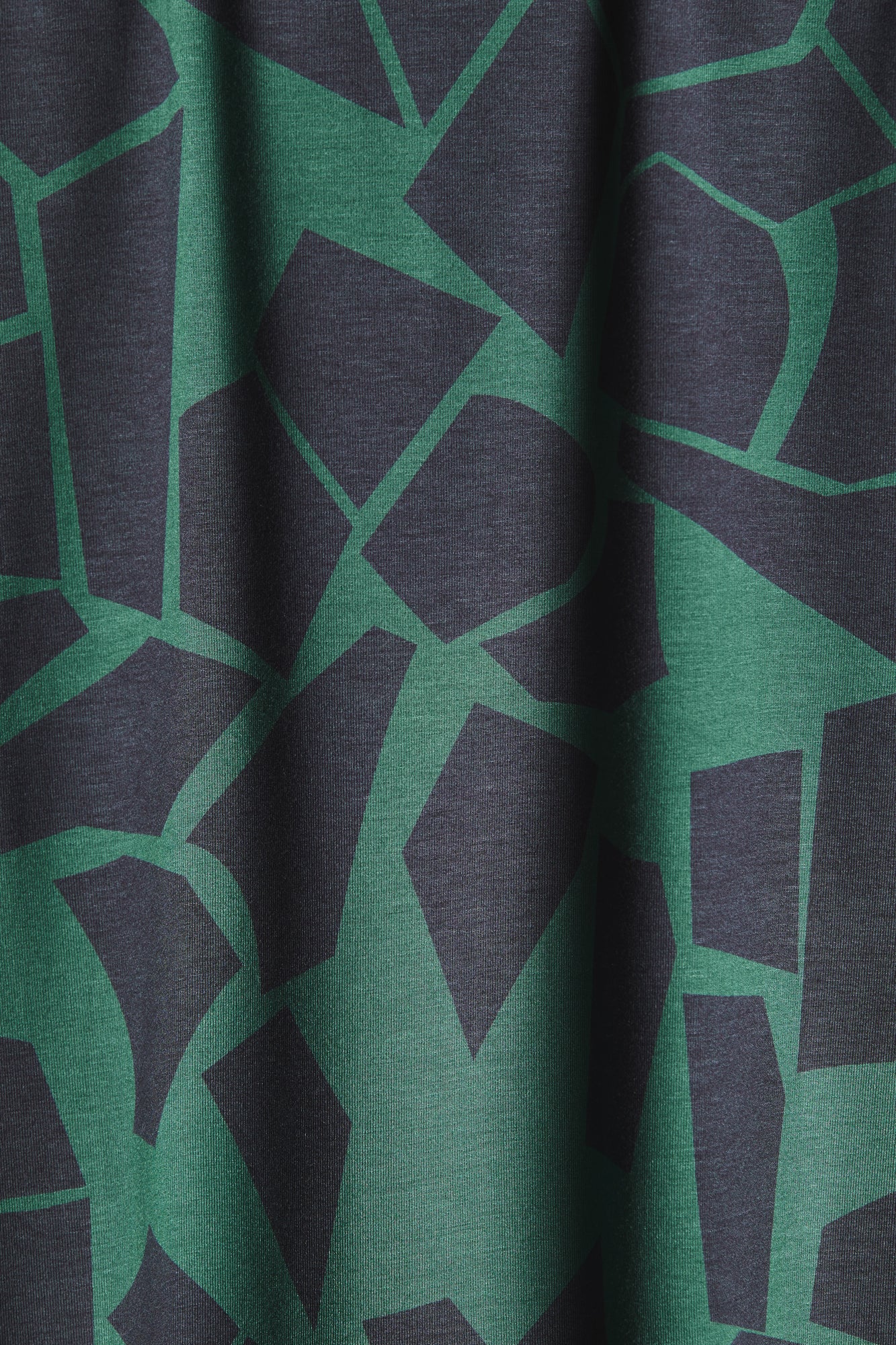 REMNANT 0.38 Metre - Mind The MAKER - Odd Puzzle Chalky Green ECOVERO™ Saja Viscose Jersey