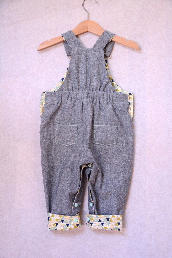 Two Stitches - Frankie Dungarees or Dress Sewing Pattern