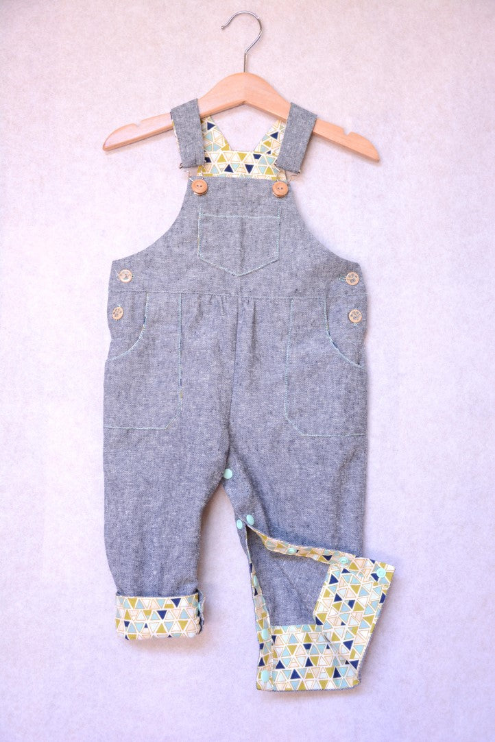 Two Stitches - Frankie Dungarees or Dress Sewing Pattern