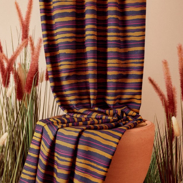REMNANT 2.58 metres - Atelier Brunette - Flow Night EcoVero™️ Viscose Fabric