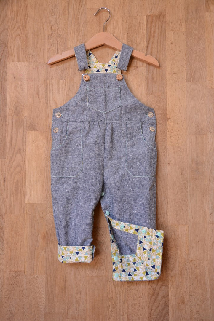 Two Stitches - Frankie Dungarees or Dress Sewing Pattern