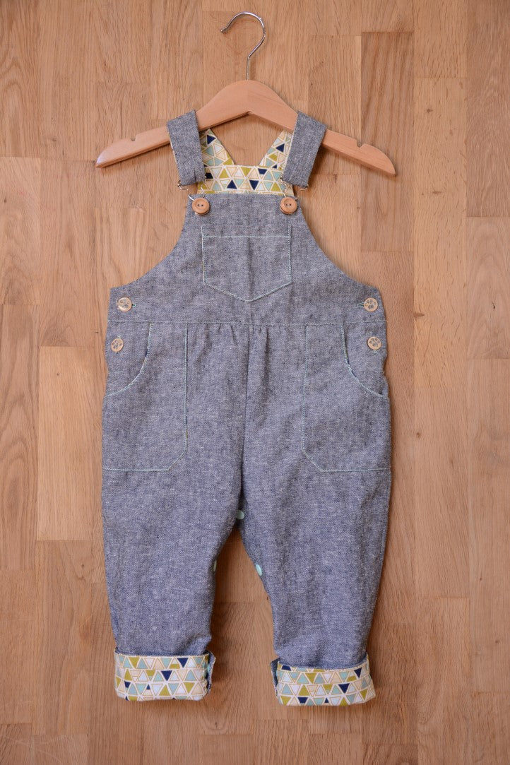 Two Stitches - Frankie Dungarees or Dress Sewing Pattern