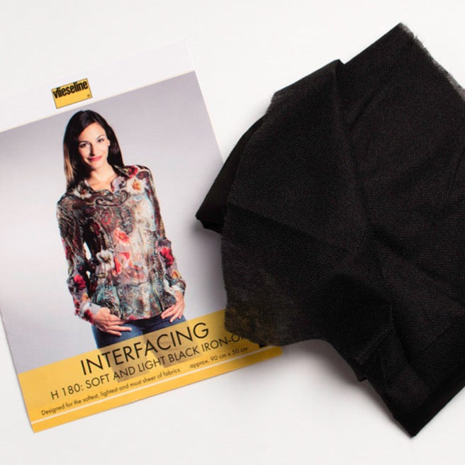 Iron-on interfacing - Black