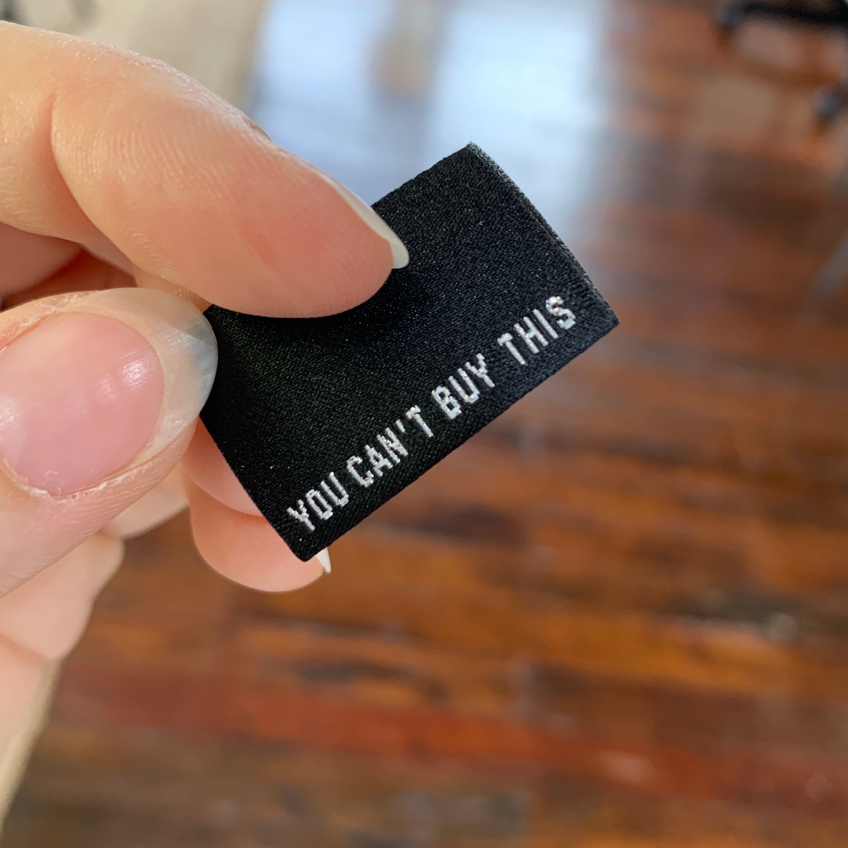 Kylie and the Machine - "YOU CAN'T BUY THIS" Pack of 8 Woven Labels