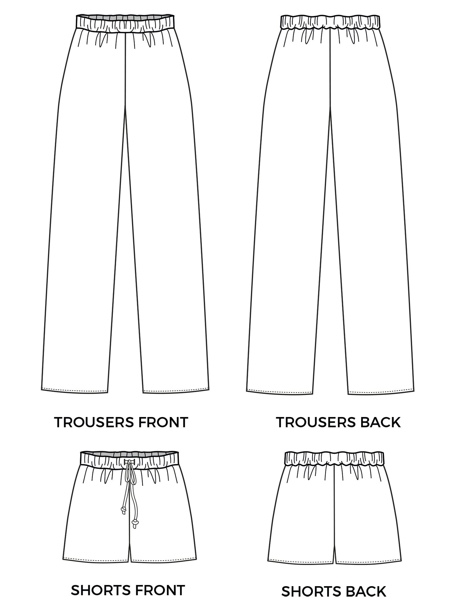 Tilly and the Buttons - Jaimie Pyjama Bottoms and Shorts Sewing Pattern