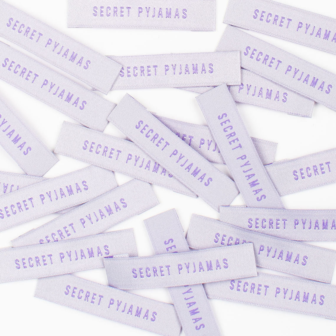 Kylie and the Machine - "SECRET PYJAMAS" Pack of 8 Woven Labels