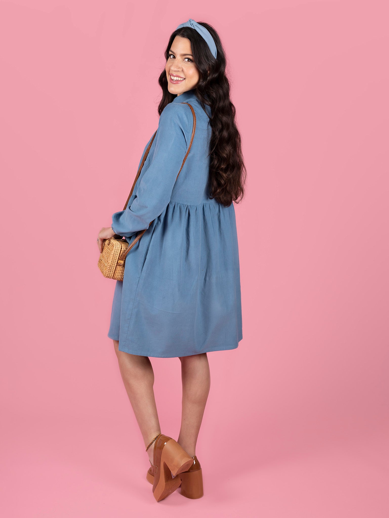 Sewing Kit - Lyra Shirt Dress in Mosaics Viscose (Multiple Colours)