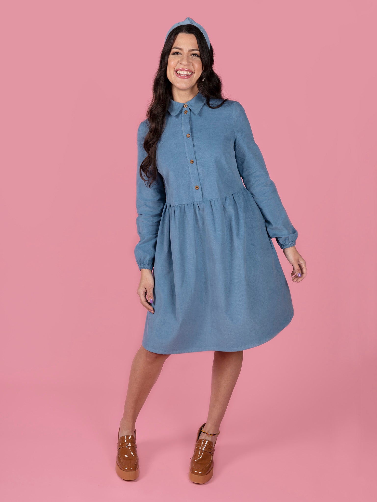 Sewing Kit - Lyra Shirt Dress in Mosaics Viscose (Multiple Colours)