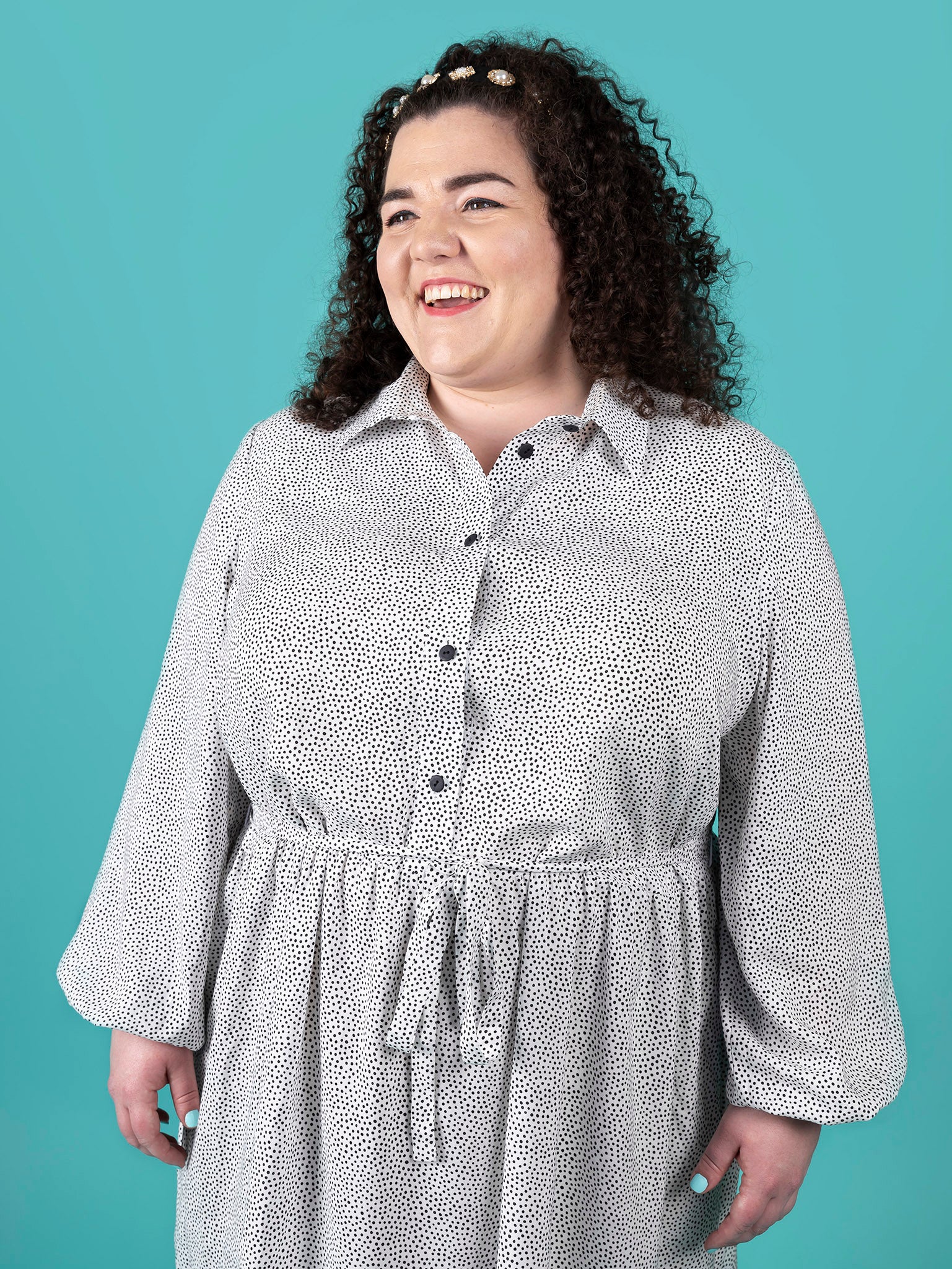 Sewing Kit - Lyra Shirt Dress in Mosaics Viscose (Multiple Colours)