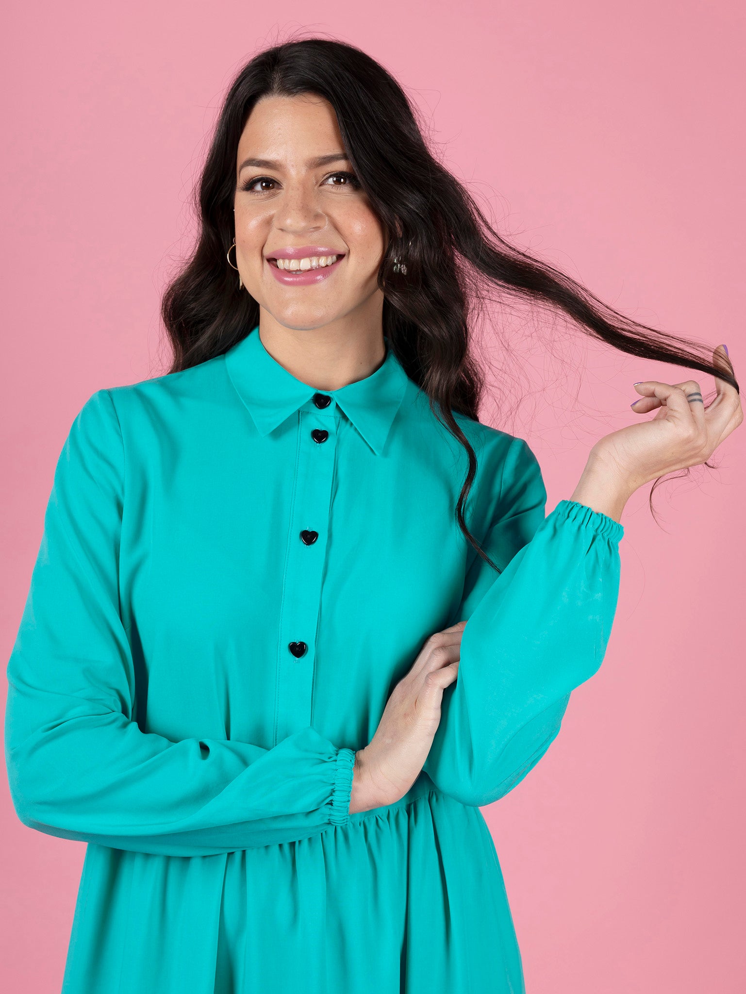 Sewing Kit - Lyra Shirt Dress in Mosaics Viscose (Multiple Colours)