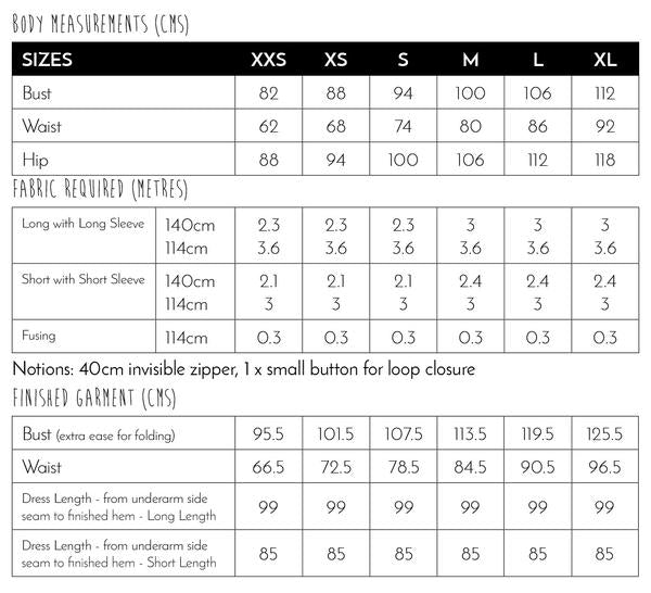 Papercut Patterns - Meridian Dress Sewing Pattern