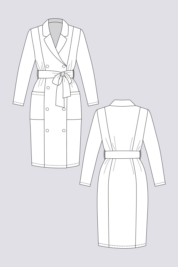 Named Clothing - PILVI Coat Dress Sewing Pattern