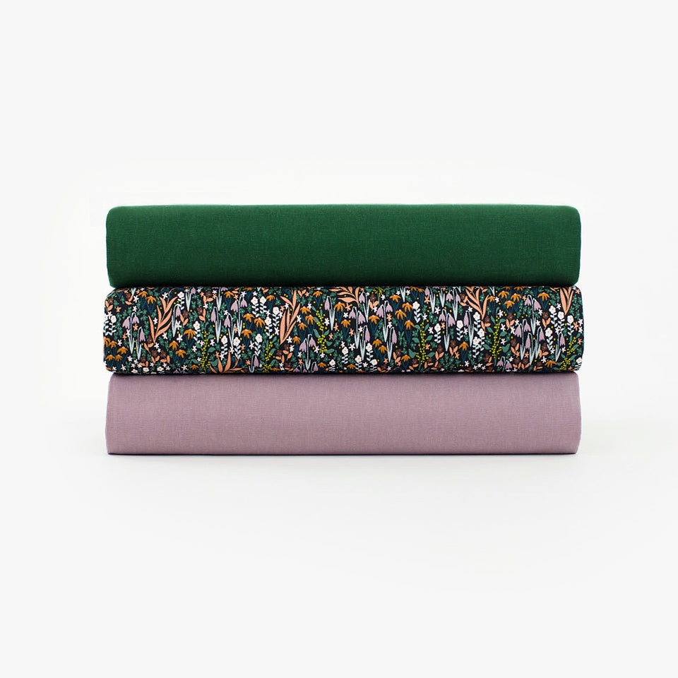 See You At Six - Toadstool Purple Linen Viscose Fabric