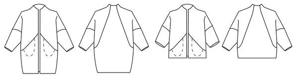 Papercut Patterns - Sapporo Coat Sewing Pattern