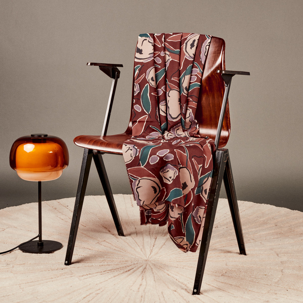 Atelier Brunette - Peony in Rust EcoVero™️ Viscose Fabric