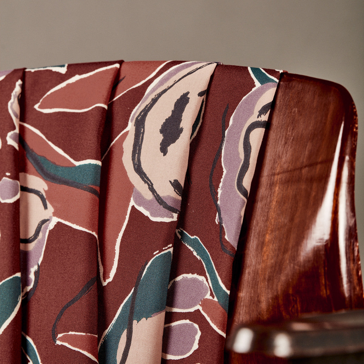 Atelier Brunette - Peony in Rust EcoVero™️ Viscose Fabric