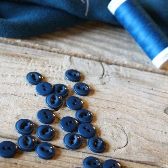Églantine & Zoé - Essential Button in Petrol Blue 10mm