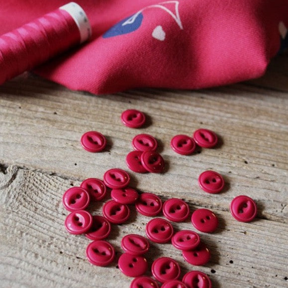 Églantine & Zoé - Essential Button in Pomegranate 10mm