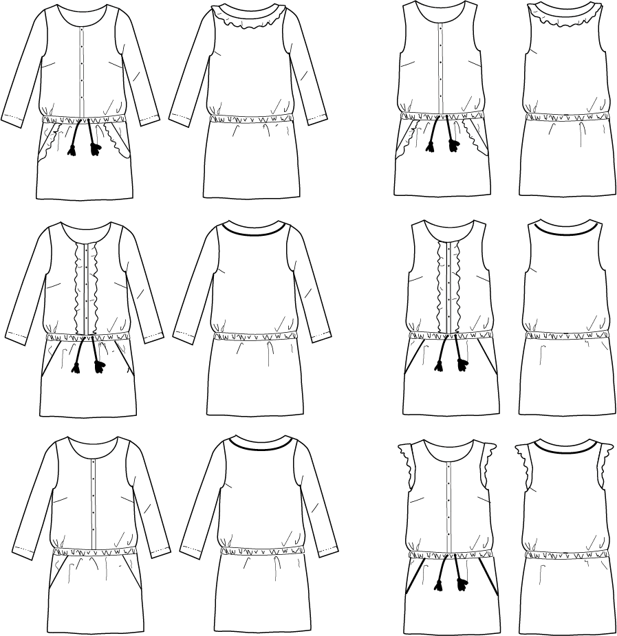 Ikatee - MARIEKE MUM Jumpsuit / Playsuit/ Dress Paper Sewing Pattern