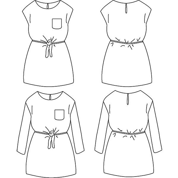 Ikatee - CORFOU Dress - Girl 3/12 - Paper Sewing Pattern