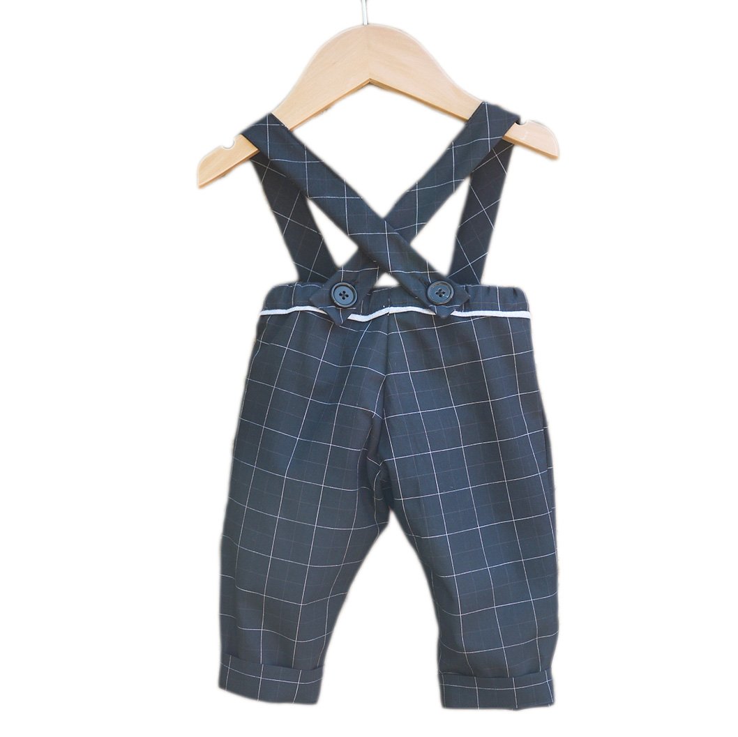 Ikatee - BRIGHTON pants/shorty with suspenders - Baby 6M/4Y- Paper Sewing Pattern