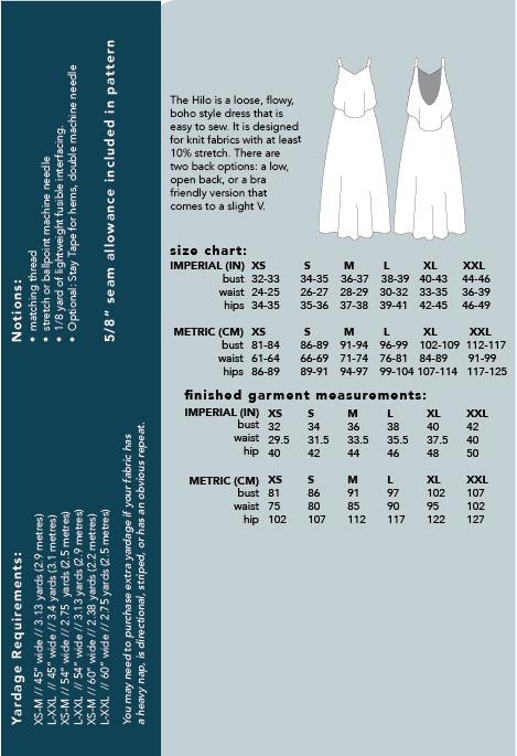 FRIDAY Pattern Co the Hilo Dress Sewing Pattern