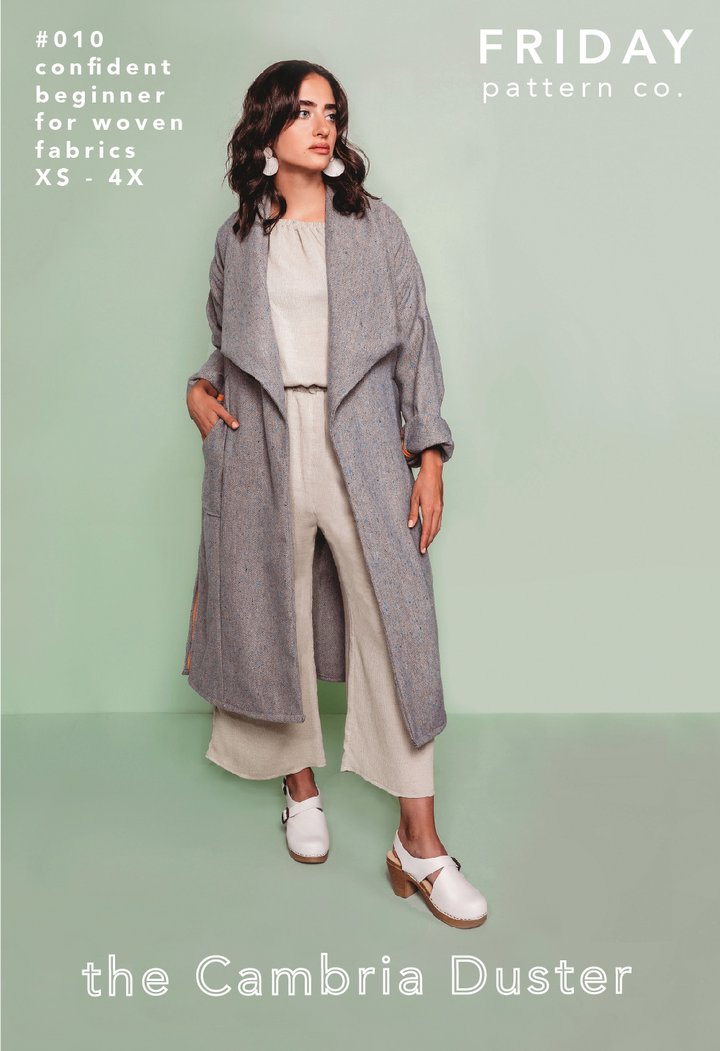 FRIDAY Pattern Co the Cambria Duster Sewing Pattern
