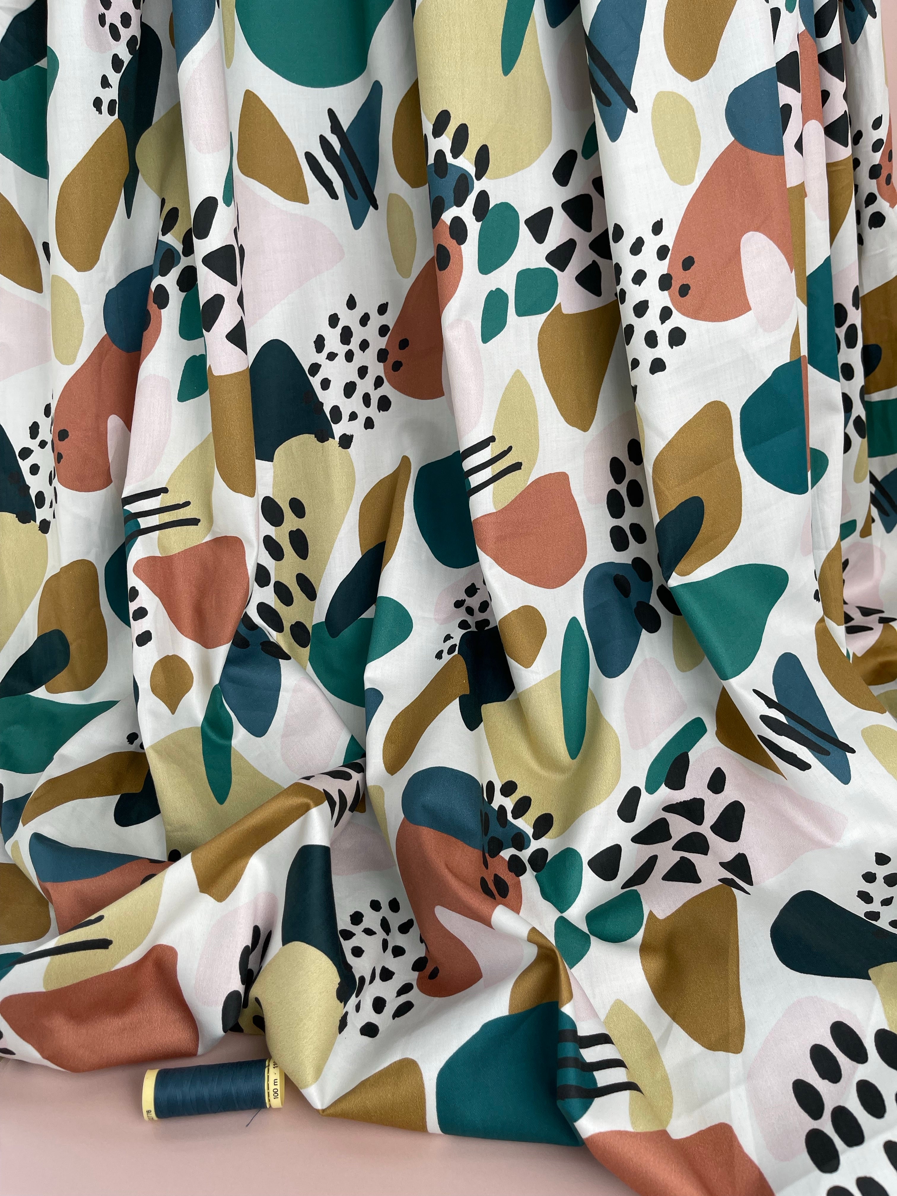 Garden of Dreams - Pebbles GOTS Organic Cotton Sateen