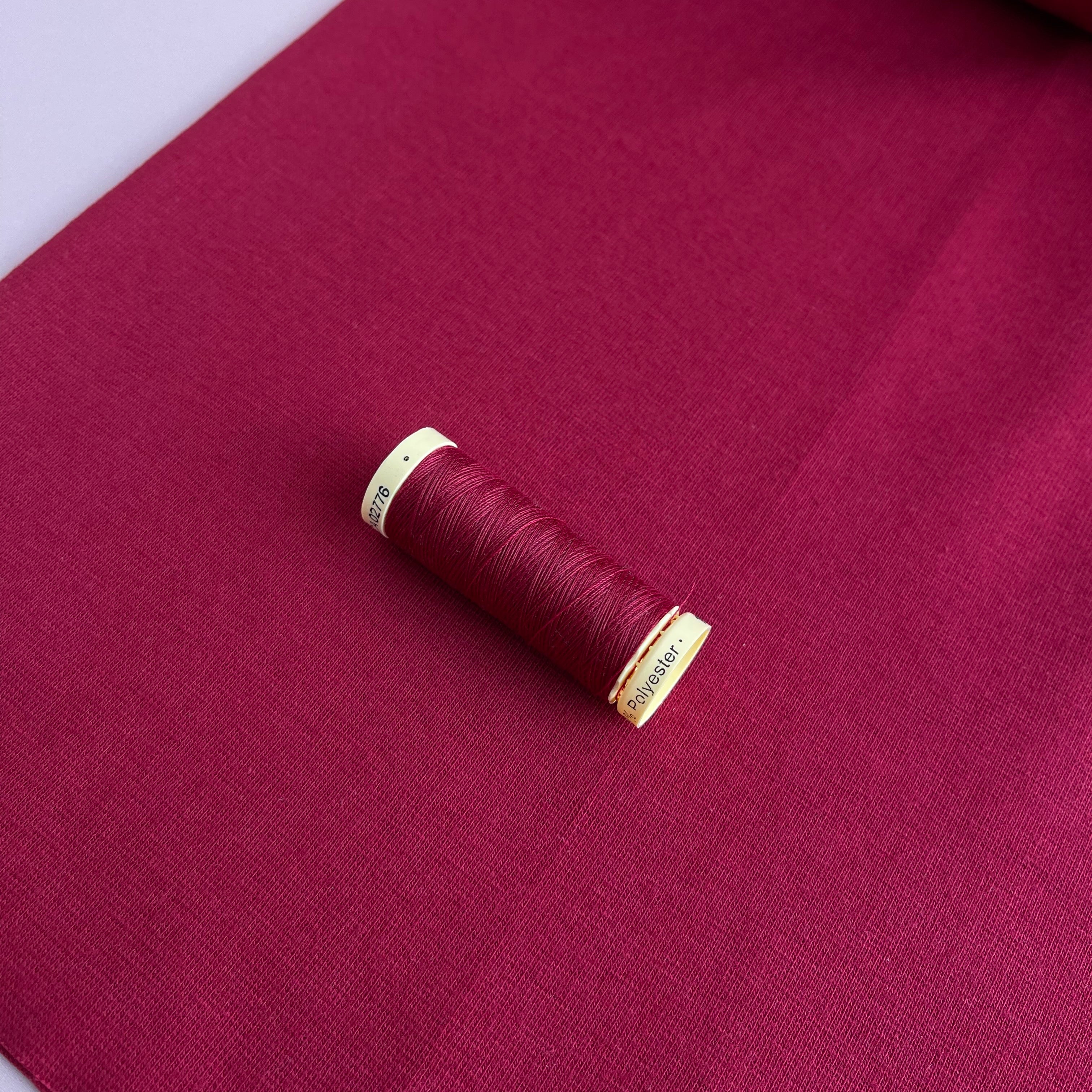 Bordeaux Organic Tubular Cuff Ribbing