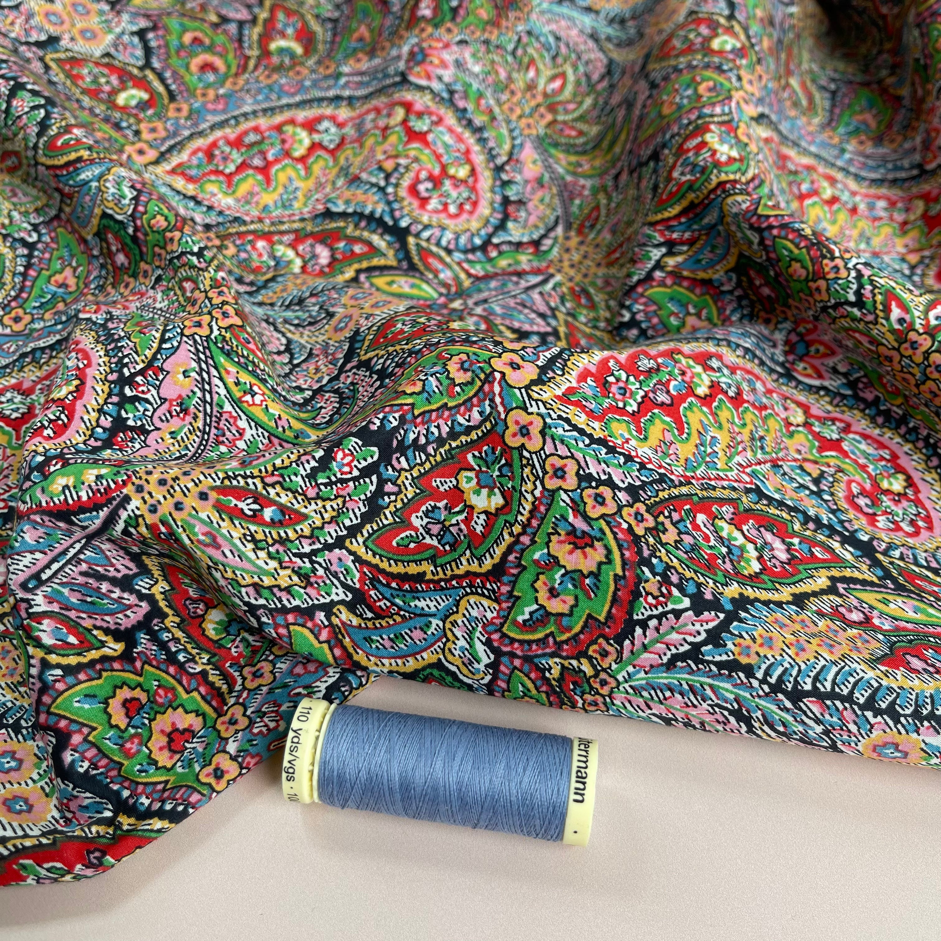 Paisley Dream Cotton Lawn Fabric