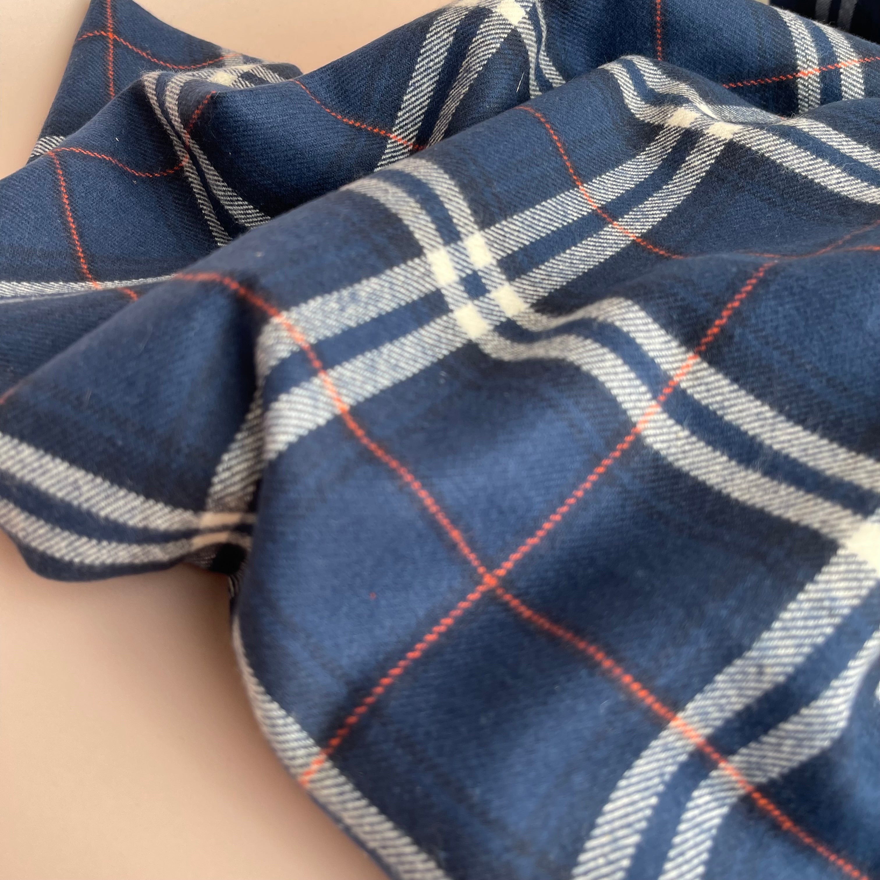 Blue Tahoe Cotton Flannel