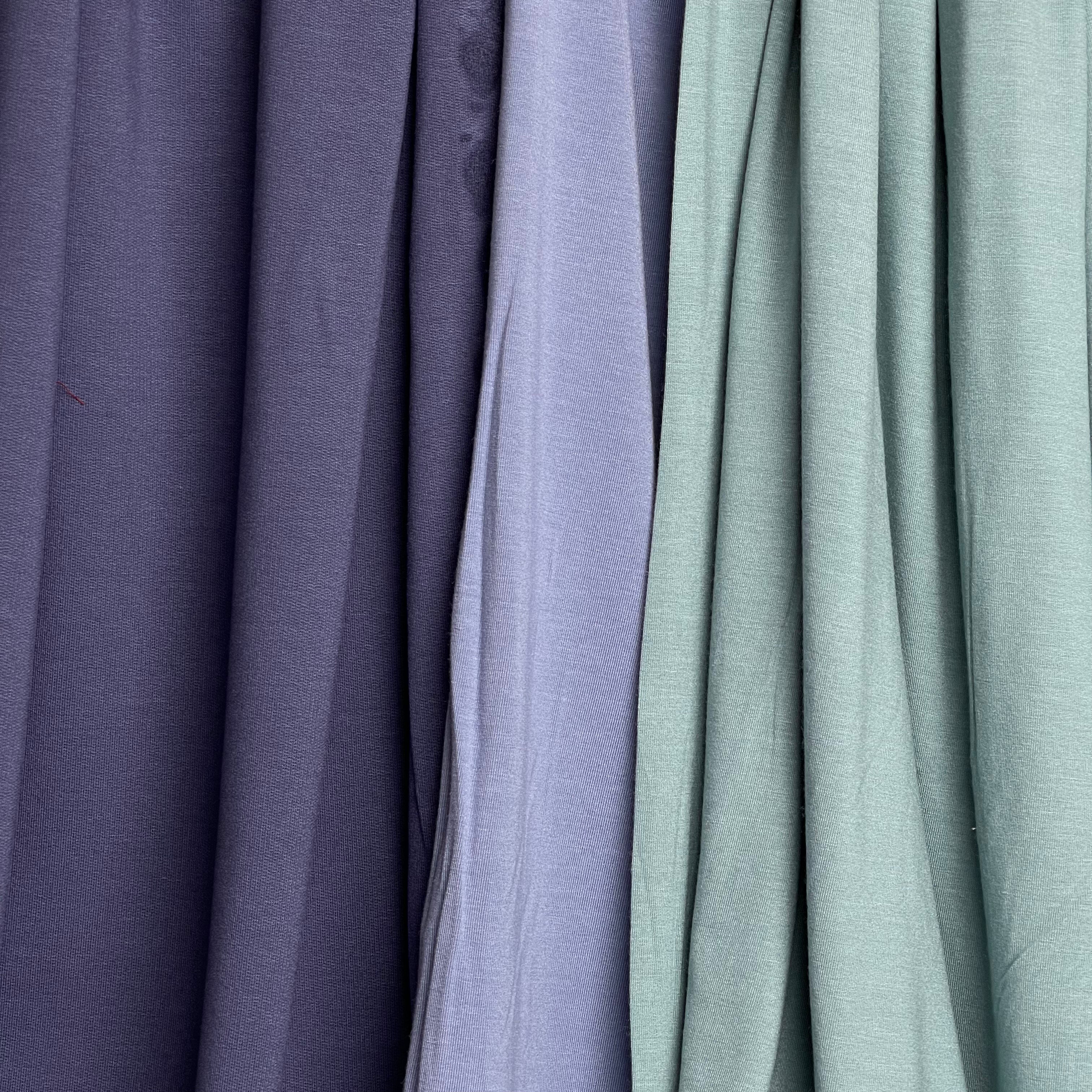 REMNANT 2.36 Metres - Bliss Sage Green Jersey Fabric with TENCEL™ Modal Fibres