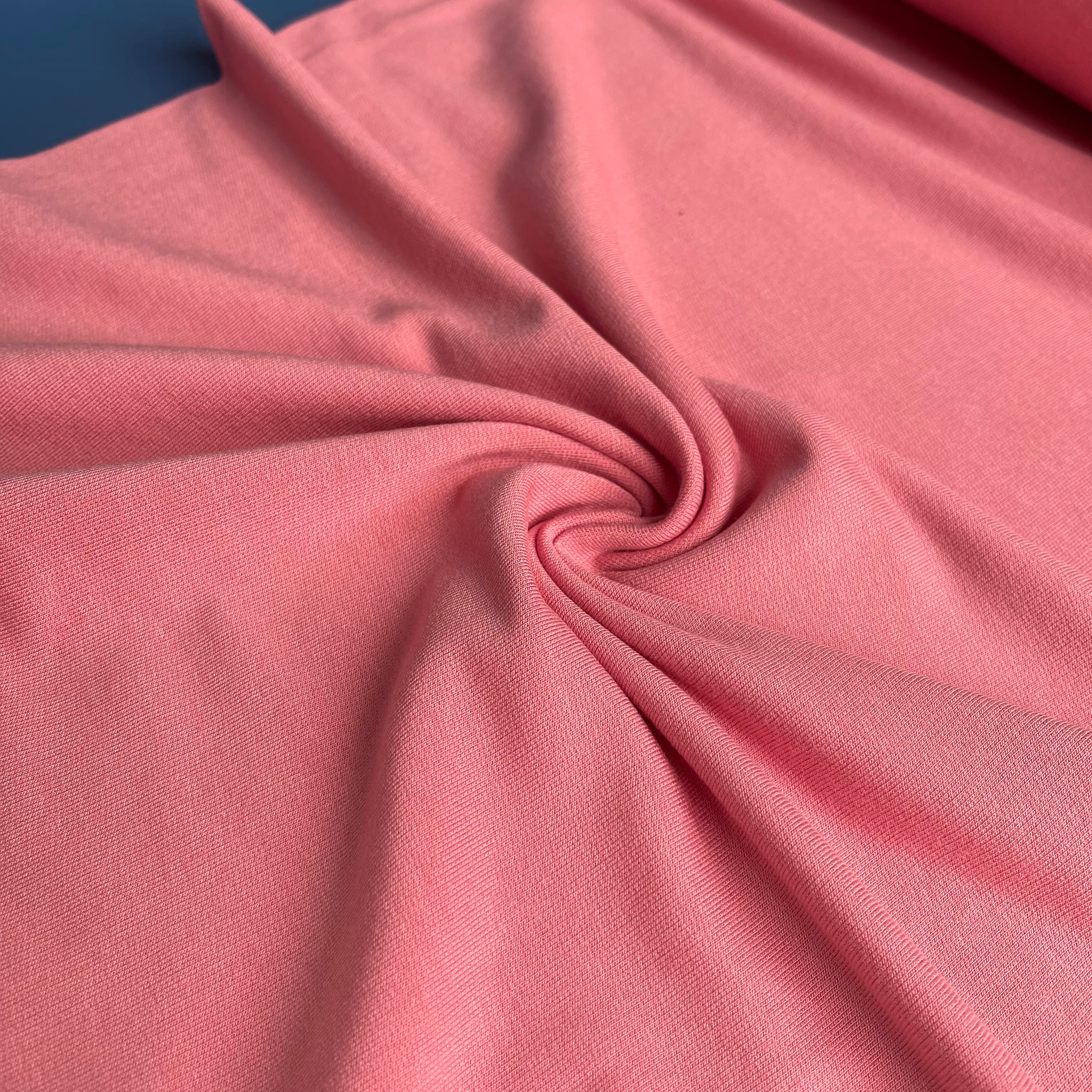 REMNANT 0.75 metre - Splendour Modal French Terry in Coral Pink