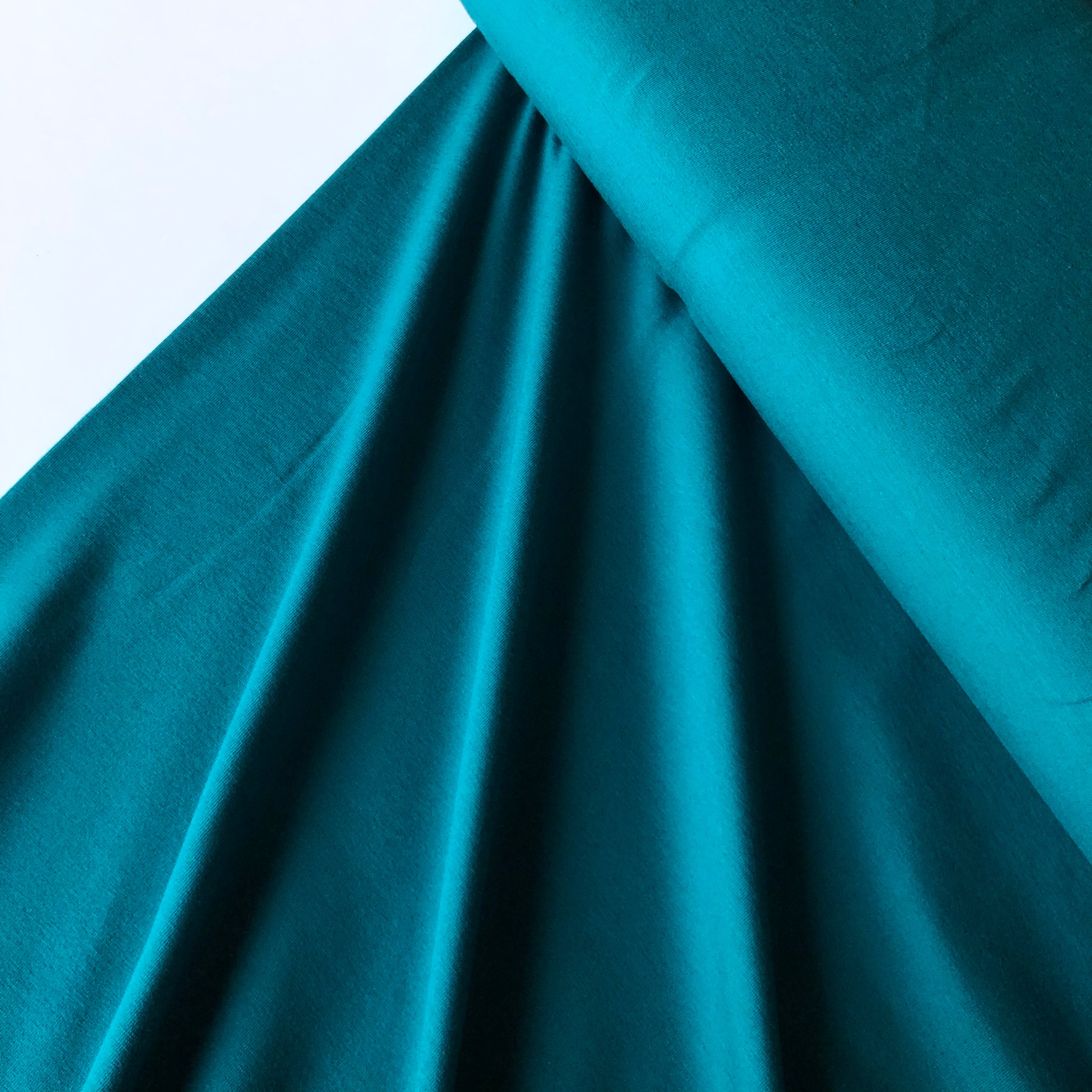 Essential Chic Teal Cotton Jersey Fabric