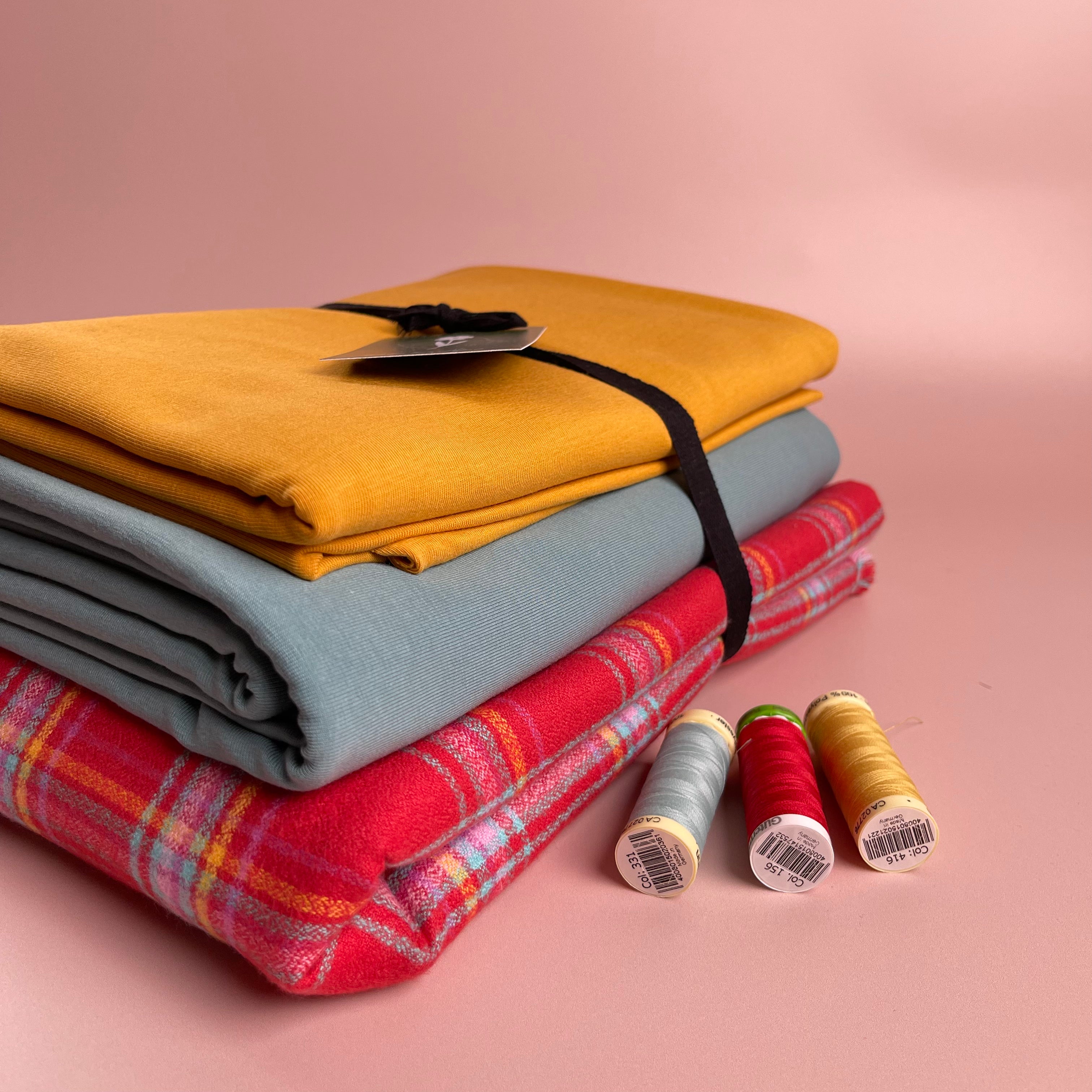 Limited Edition - Luxury Eco Pyjama Kit with Strawberry Red Cotton Flannel