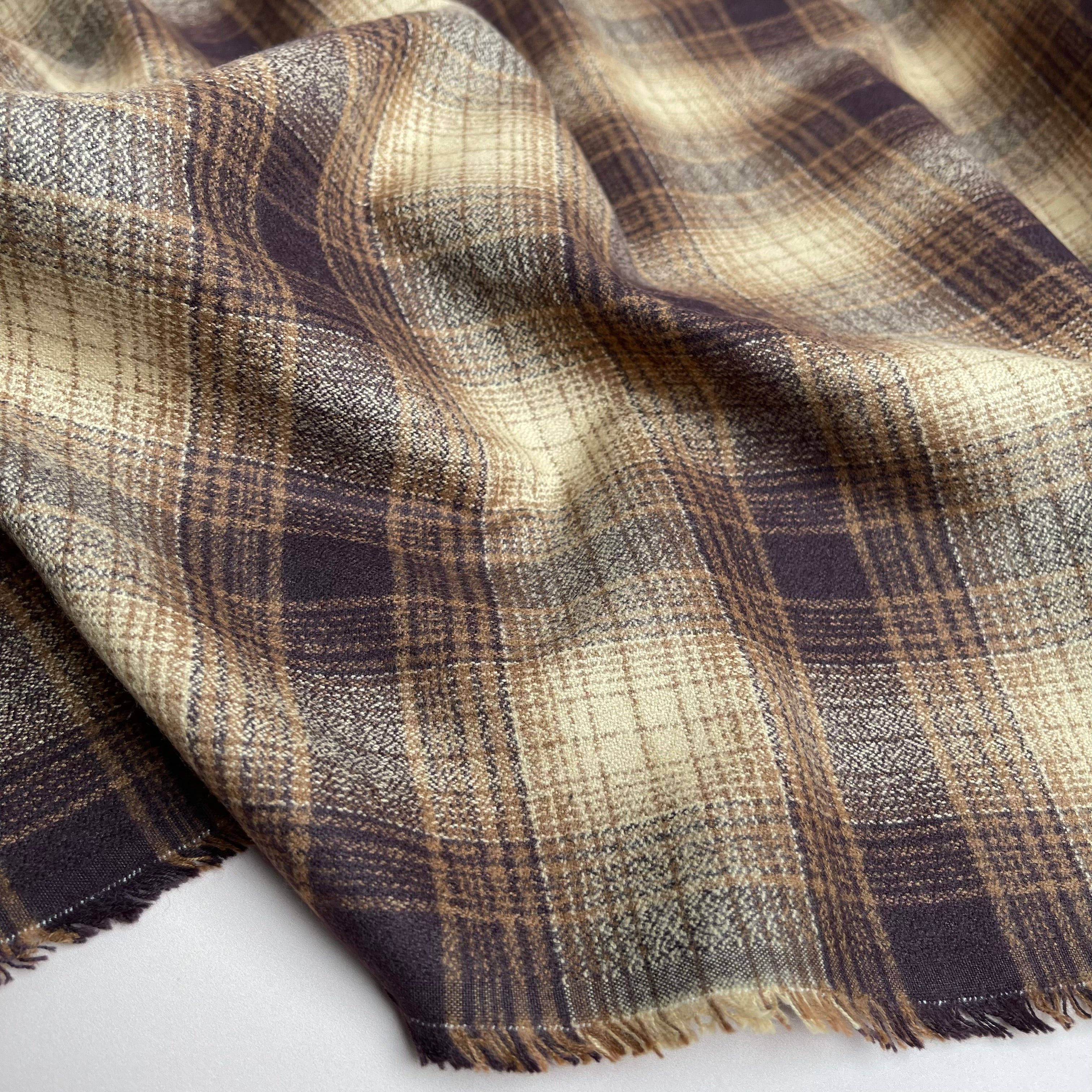 REMNANT 0.93 Metre - Espresso Mammoth Cotton Flannel