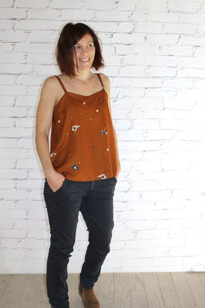 Églantine & Zoé - Windy Caramel Viscose Twill Fabric