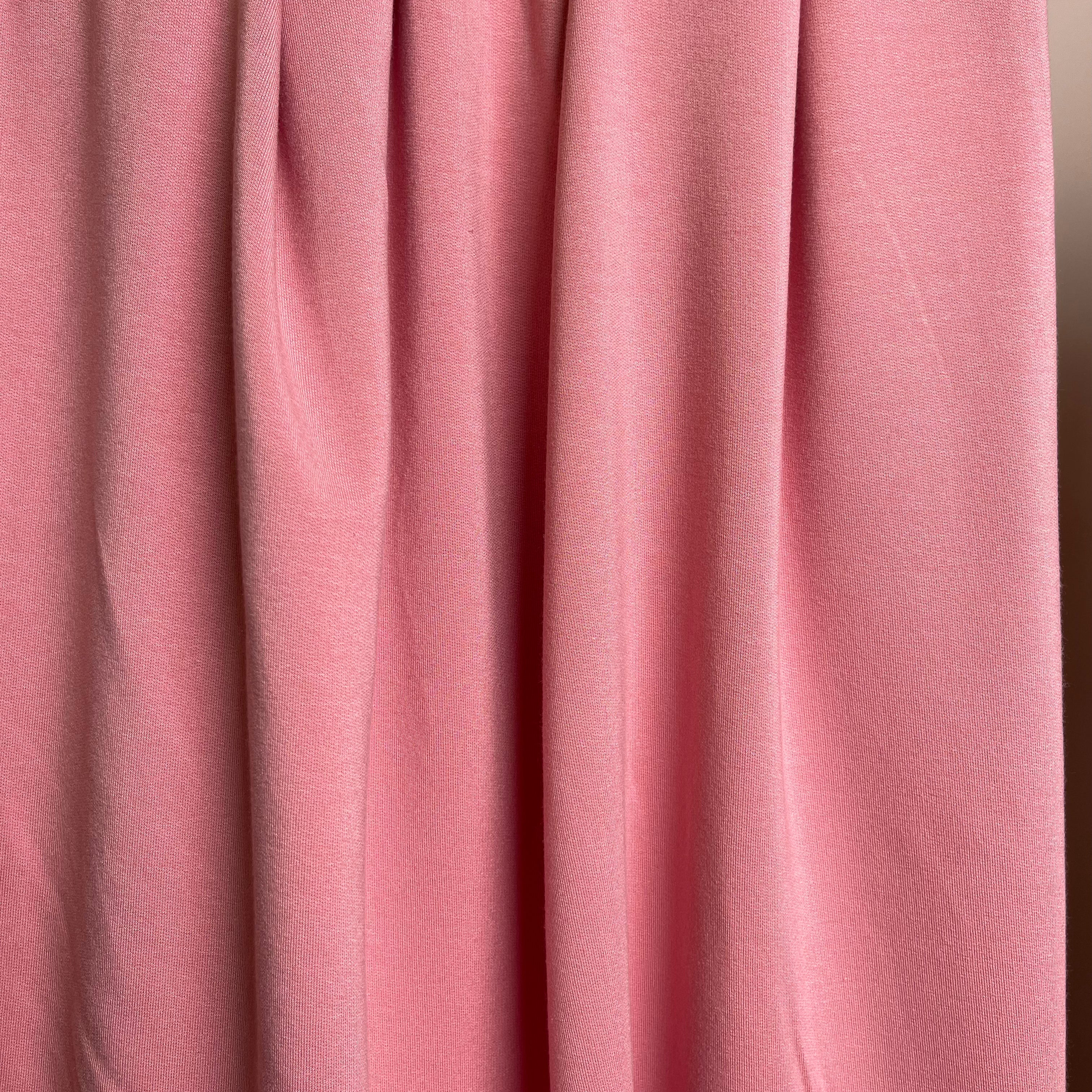 REMNANT 0.75 metre - Splendour Modal French Terry in Coral Pink