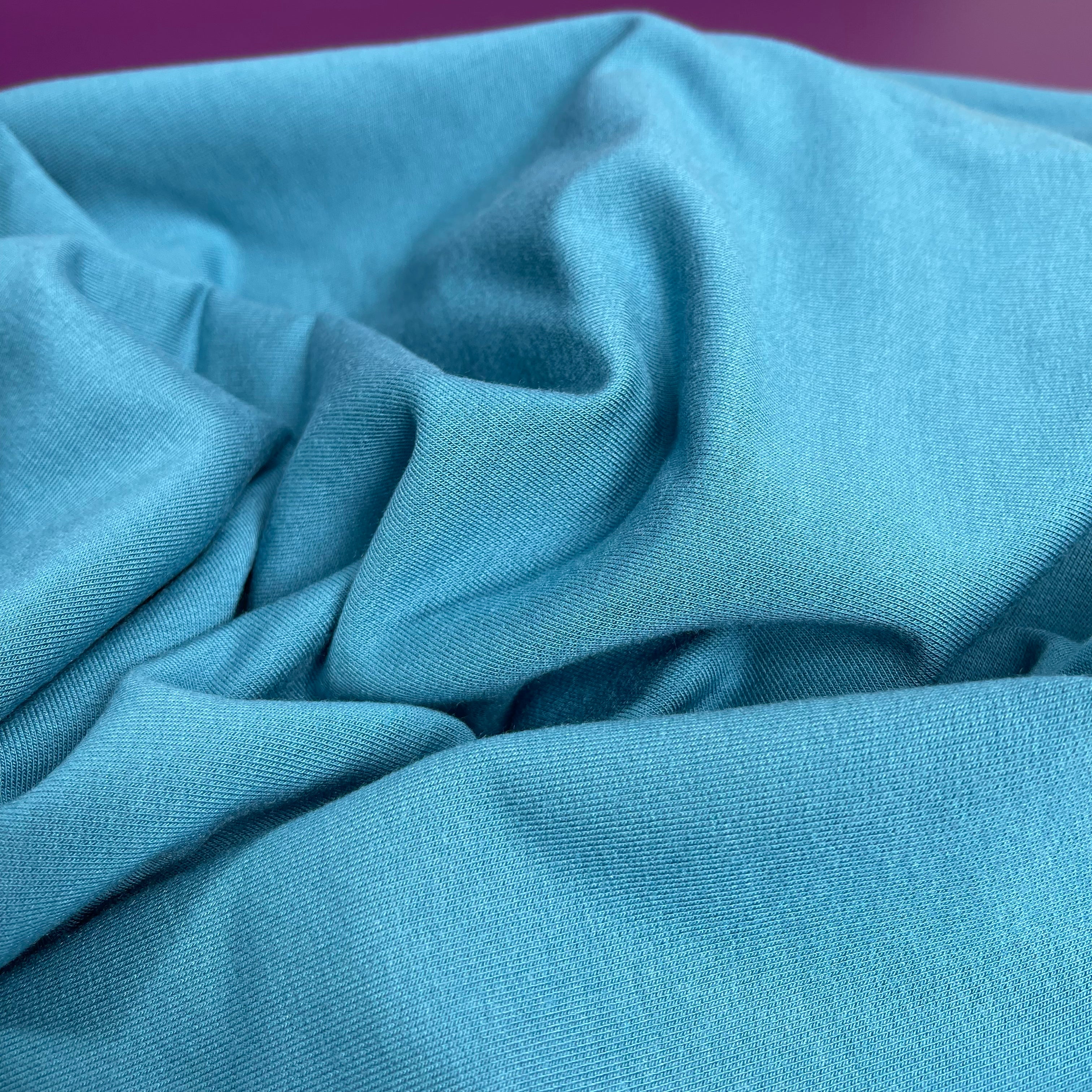 Splendour Modal French Terry in Freshwater Blue