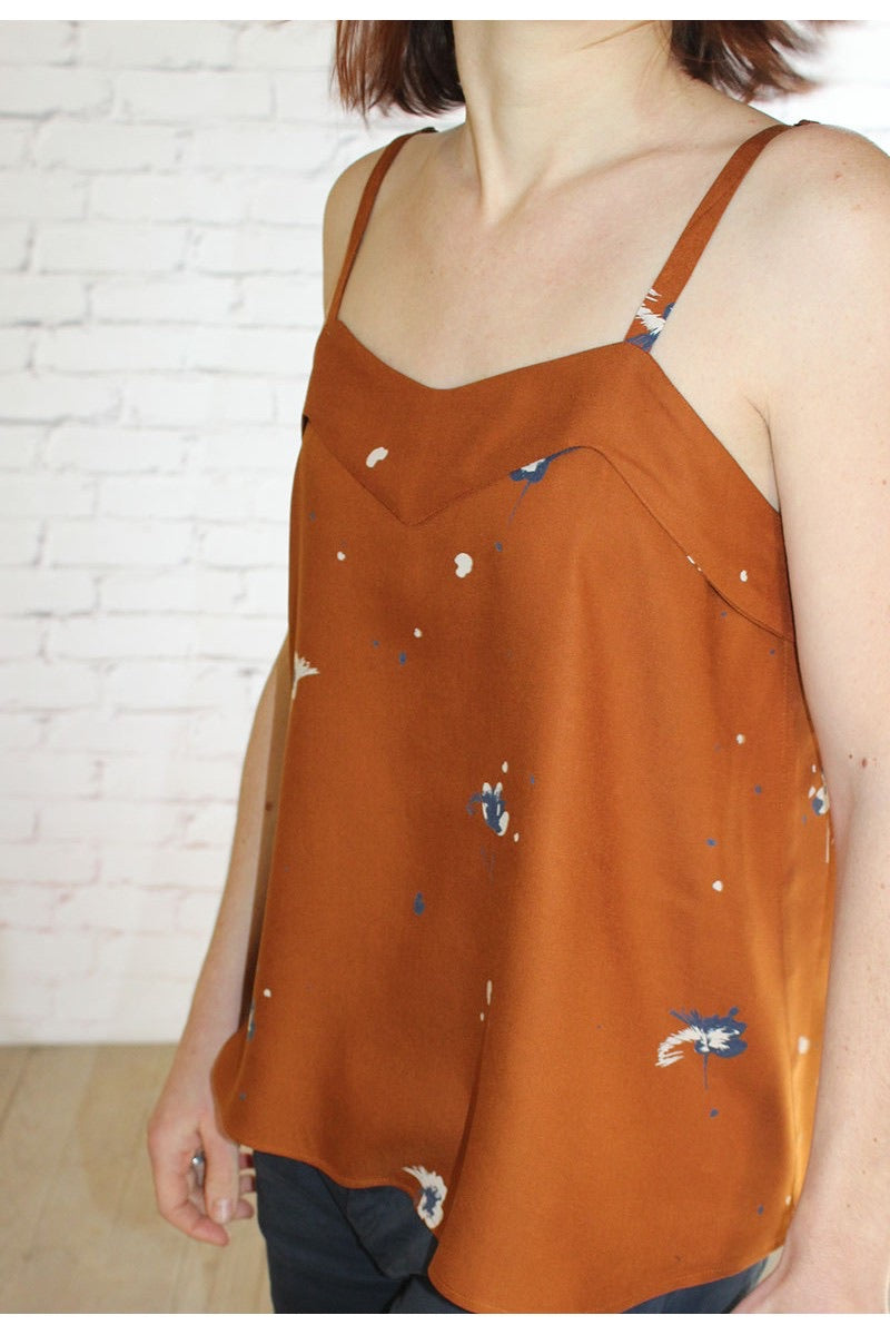 Églantine & Zoé - Windy Caramel Viscose Twill Fabric