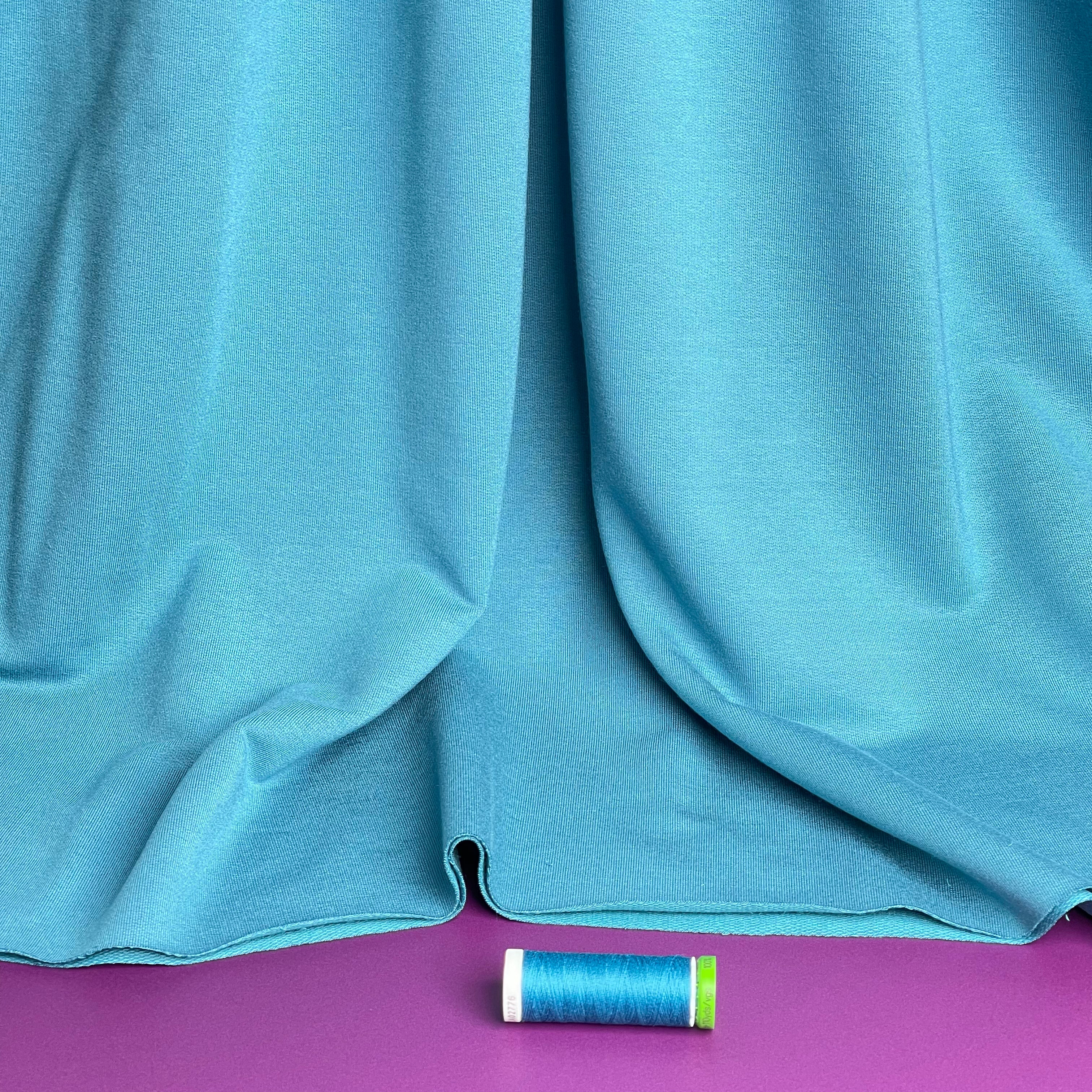 Splendour Modal French Terry in Freshwater Blue