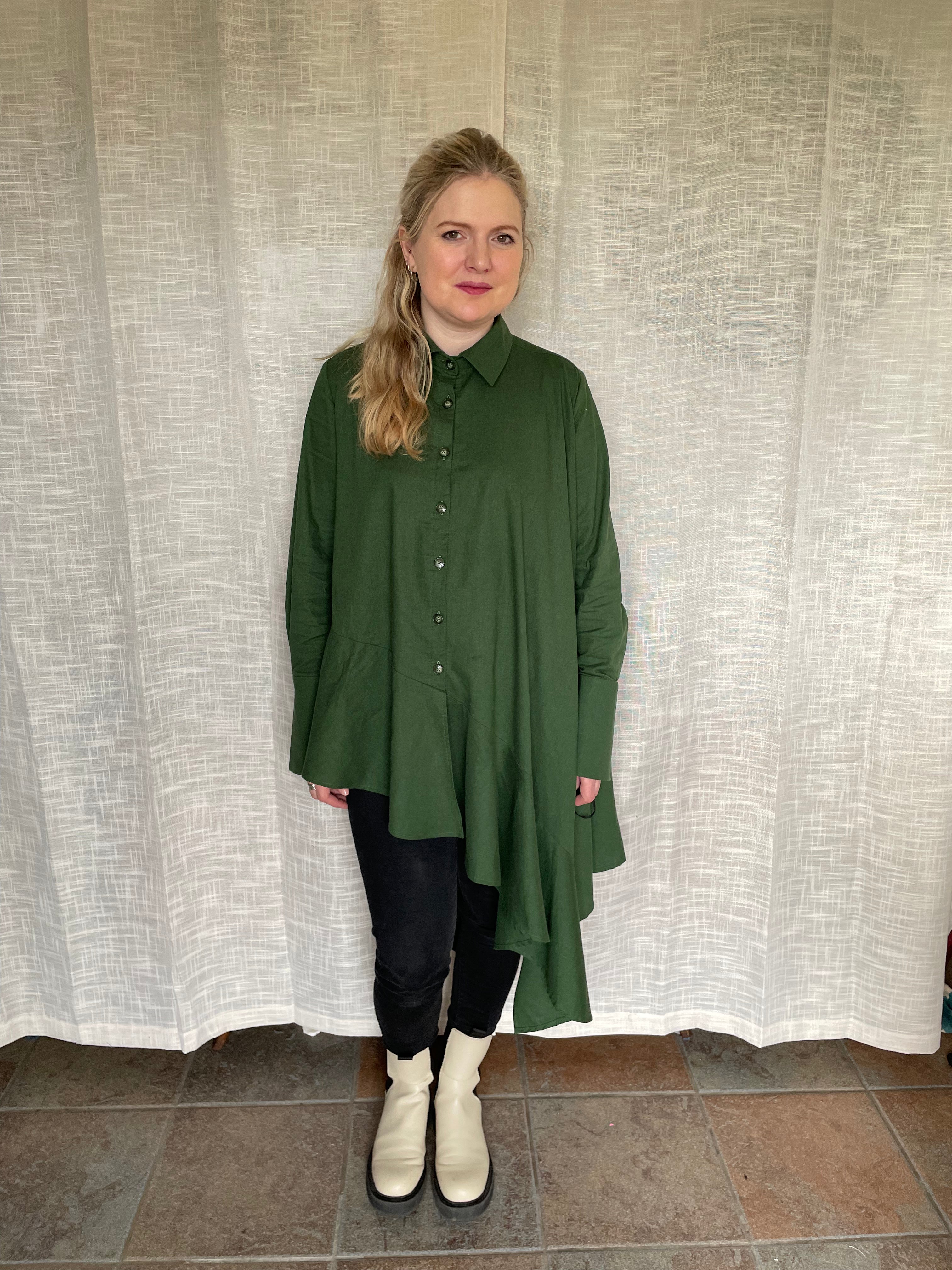 Sorona Linen in Mountain Green - New Eco Linen Blend Fabric