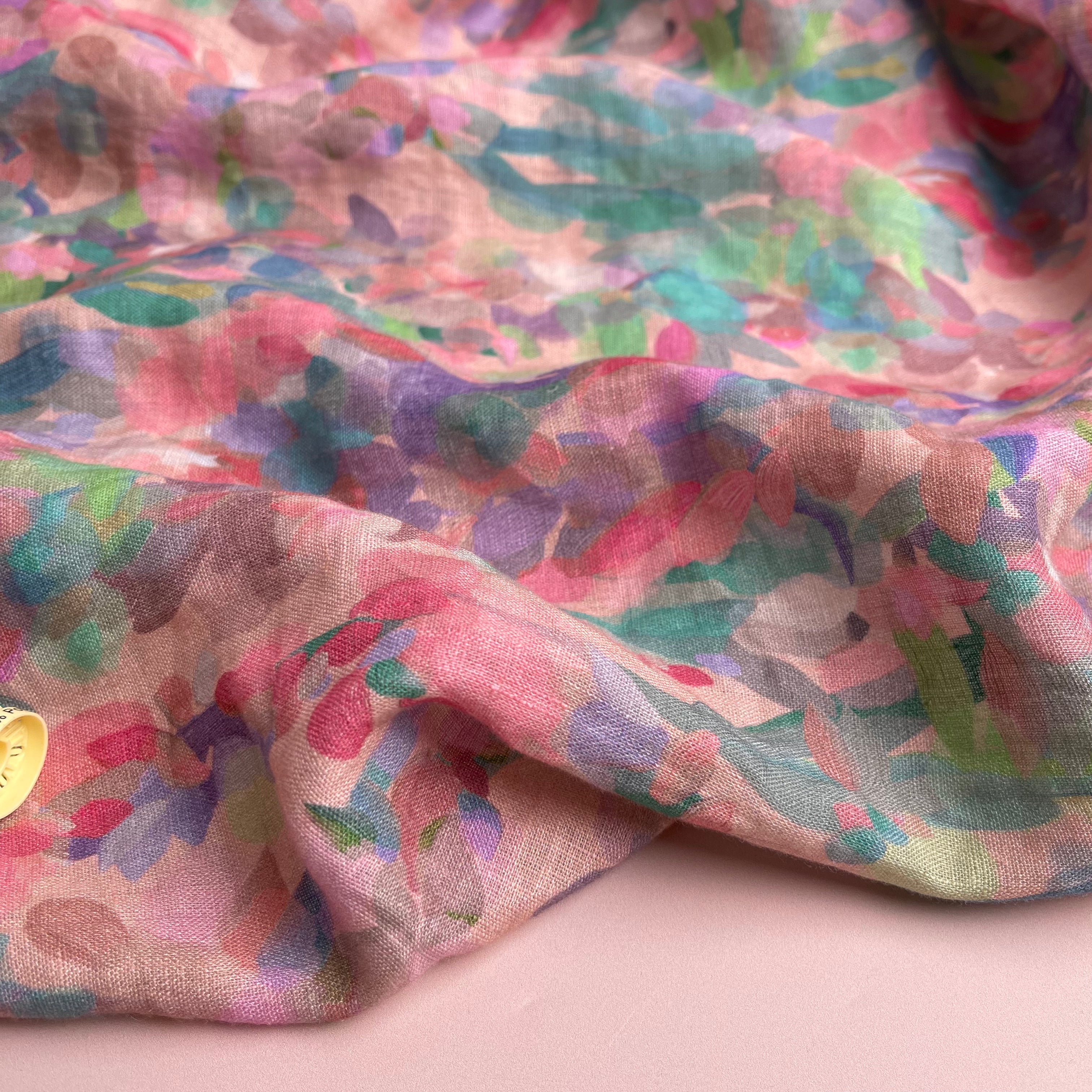 Summer Party - Lupine Petals Blush Pure Linen