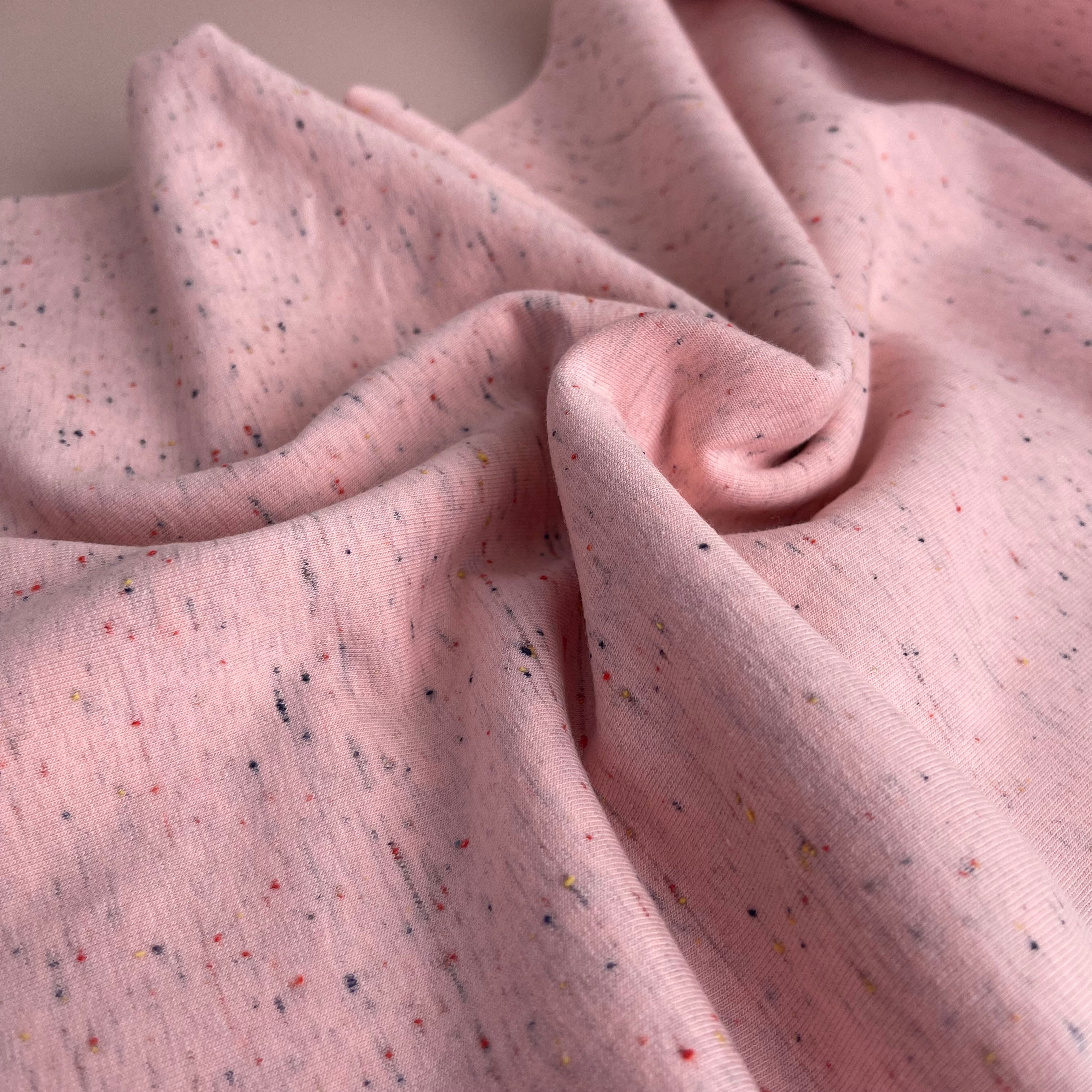 Cosy Colours Light Rose with multi Flecks Sweat-Shirting